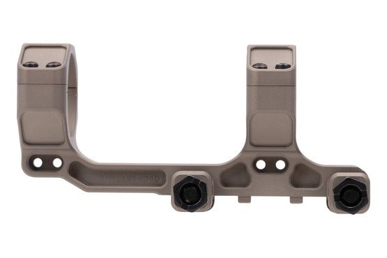 Anodized tan one-piece scope mount.
